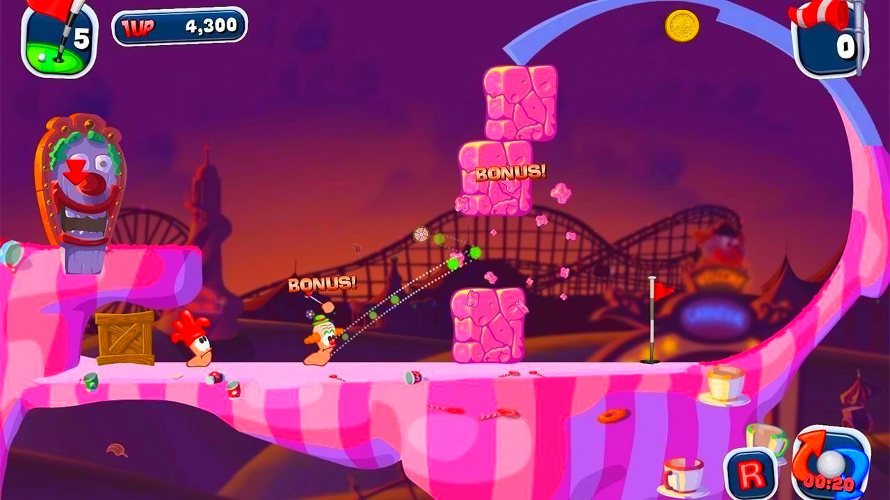 Screenshot from Worms Crazy Golf (6/6)