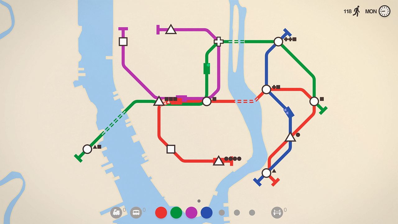 Screenshot from Mini Metro (1/9)