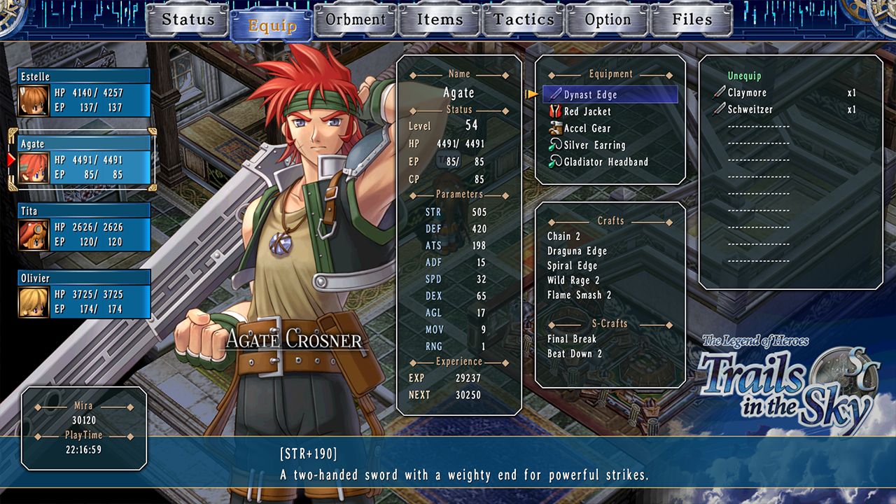 Screenshot from The Legend of Heroes: Trails in the Sky SC (8/8)