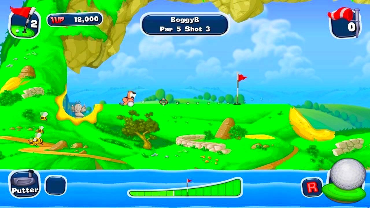 Screenshot from Worms Crazy Golf (5/6)