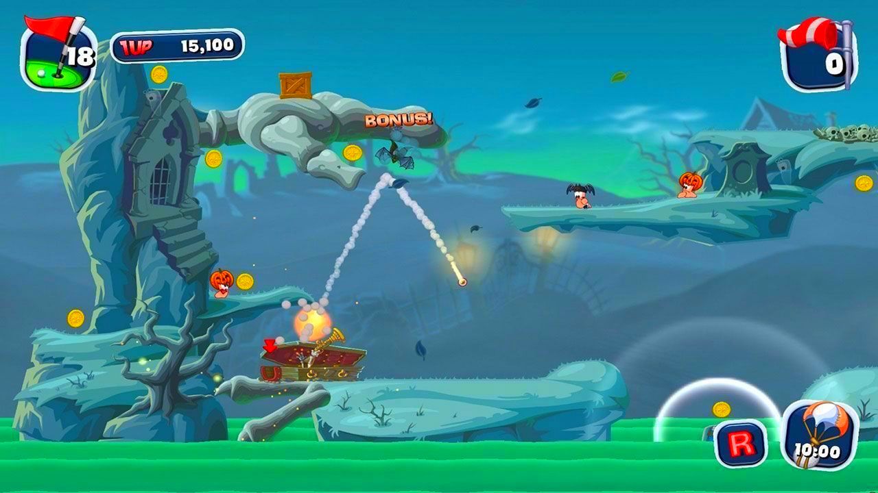 Screenshot from Worms Crazy Golf (4/6)